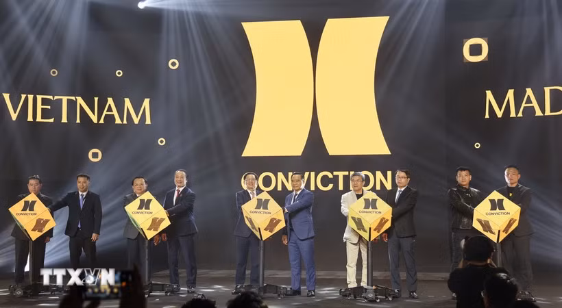 Nghi thức khai mạc Ngày hội Công nghệ TP Hồ Chí Minh-Conviction 2026. (Ảnh: Hứa Chung/TTXVN)