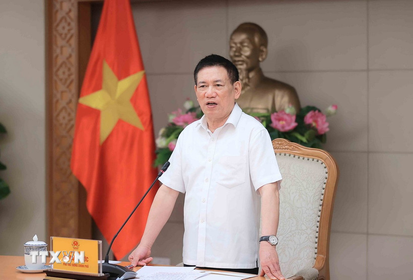 Phó Thủ tướng Hồ Đức Phớc phát biểu. (Ảnh: An Đăng/ TTXVN)