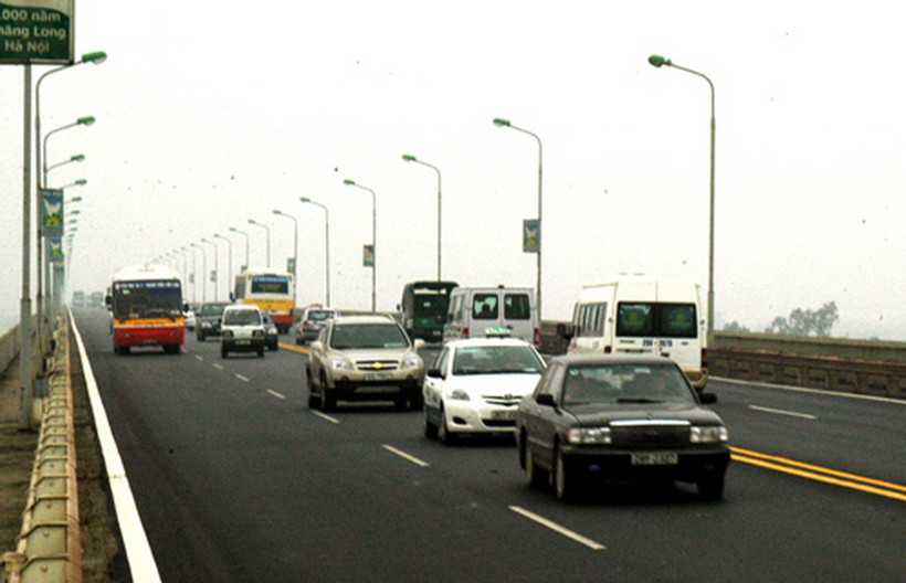 Cầu Thăng Long. (Ảnh: TTXVN)