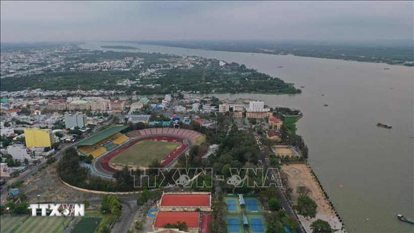 Thành phố Cần Thơ đang ngày càng phát triển. (Ảnh: Anh Tuấn/TTXVN)