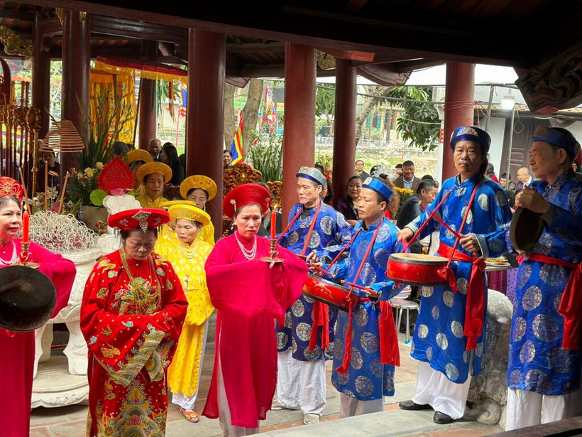 Lễ hội đình Vòng. (Ảnh: Sở Văn hóa và Thể thao Hà Nội)