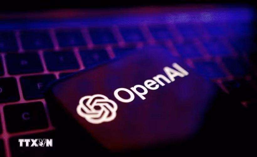 Biểu tượng của hãng OpenAI. (Ảnh: REUTERS/TTXVN)