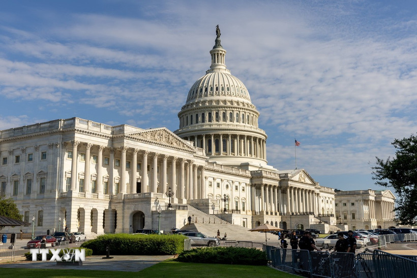 Trụ sở Quốc hội Mỹ ở Washington, D.C. (Ảnh: THX/TTXVN)