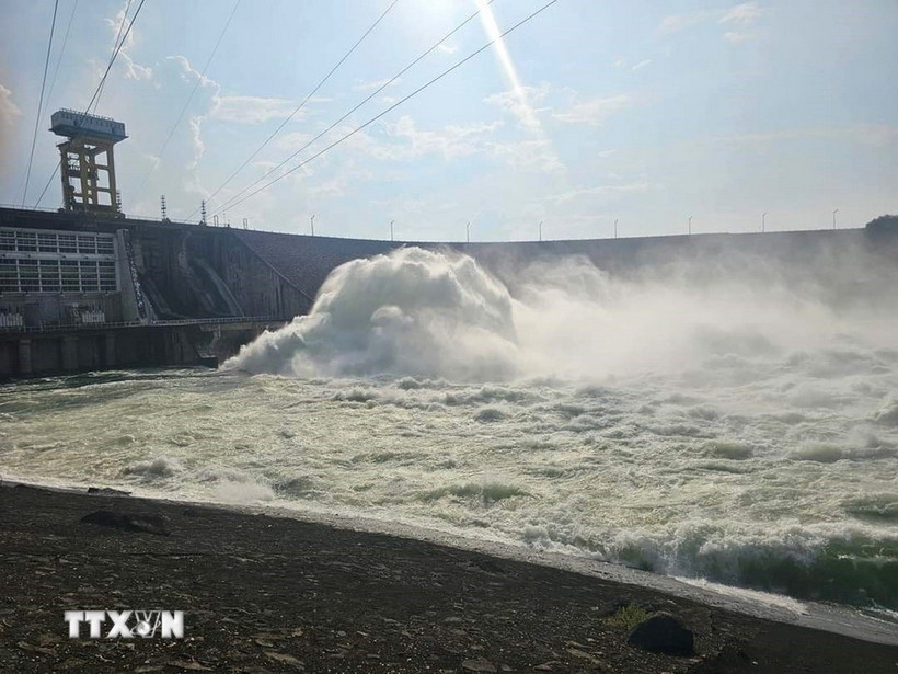 Hồ thủy điện Thác Bà. (Ảnh: TTXVN phát)