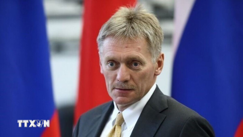 Người phát ngôn Điện Kremlin Dmitry Peskov thông báo về vòng đàm phán trực tiếp thứ ba giữa Nga và Ukraine. (Ảnh: IRNA/TTXVN) 