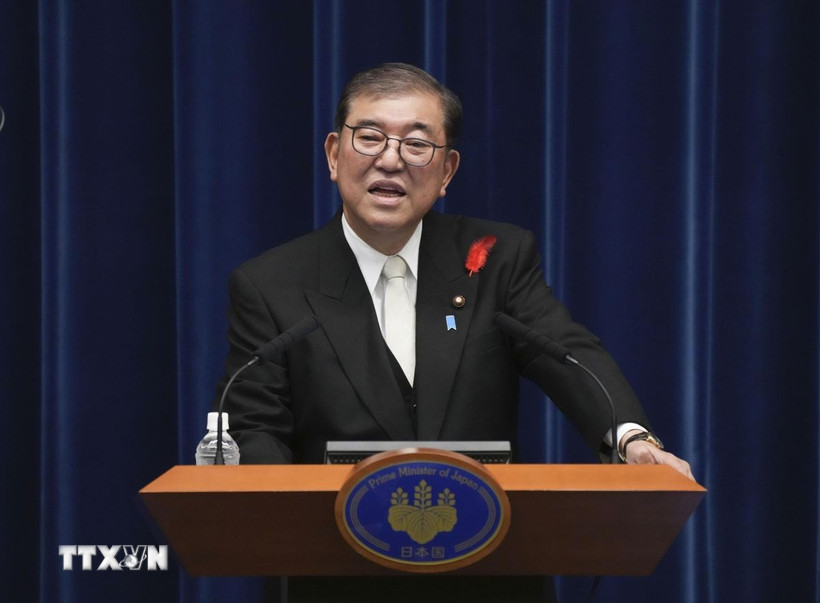 Thủ tướng Nhật Bản Shigeru Ishiba. (Ảnh: Kyodo/TTXVN)