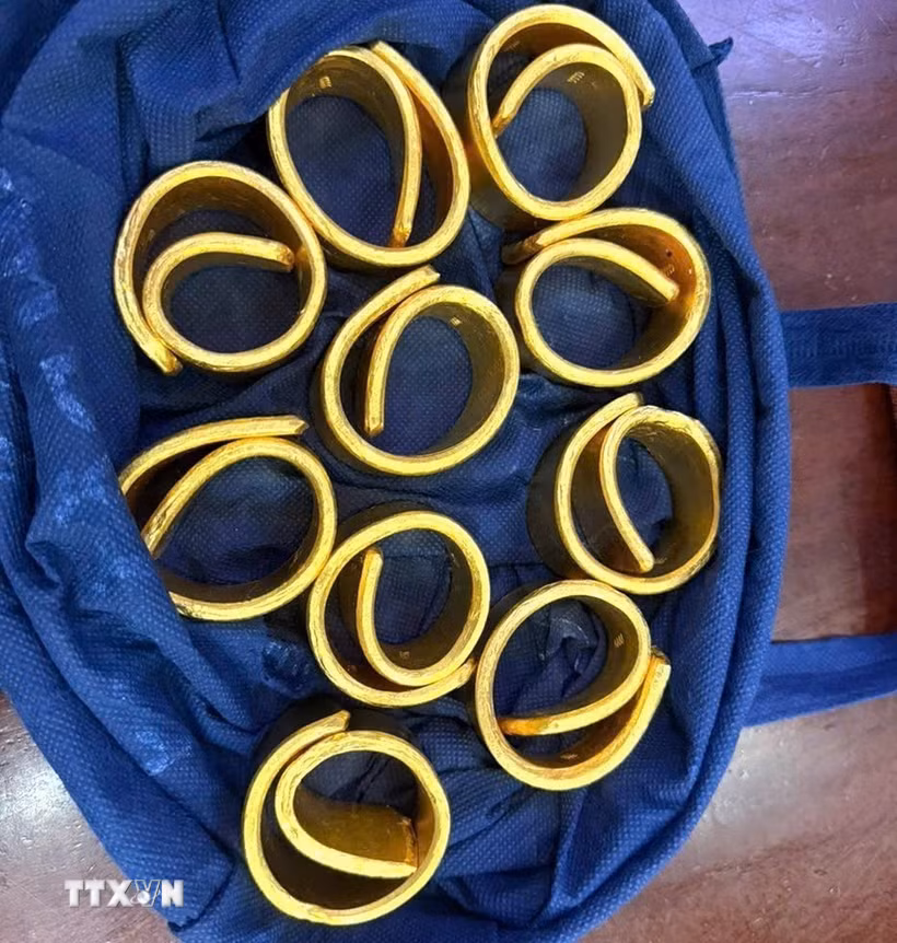 Tang vật của vụ án. (Ảnh TTXVN phát)