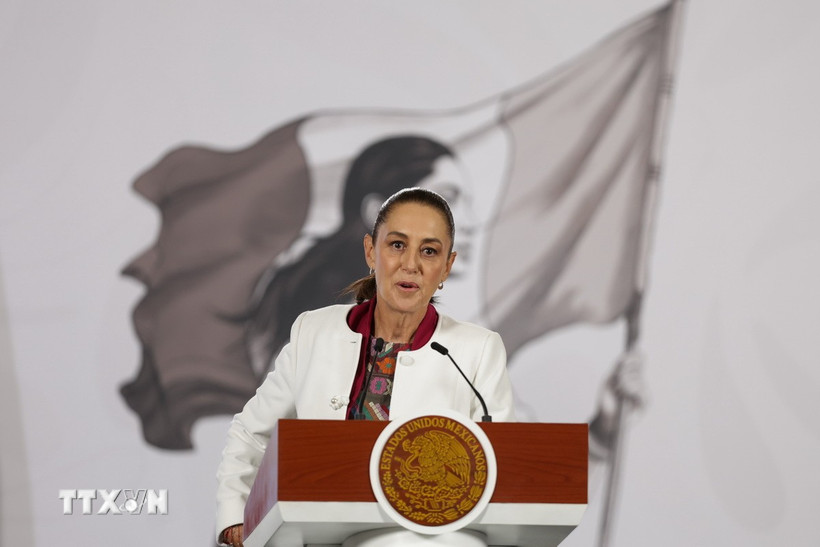 Tổng thống Mexico Claudia Sheinbaum. (Ảnh: THX/TTXVN)