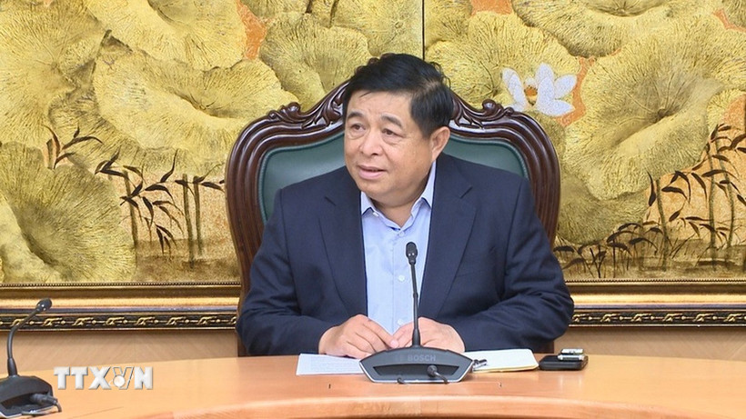 Phó Thủ tướng Nguyễn Chí Dũng tiếp lãnh đạo Trung tâm Phát triển công nghệ và sáng tạo Việt Nam. (Nguồn: VGP)