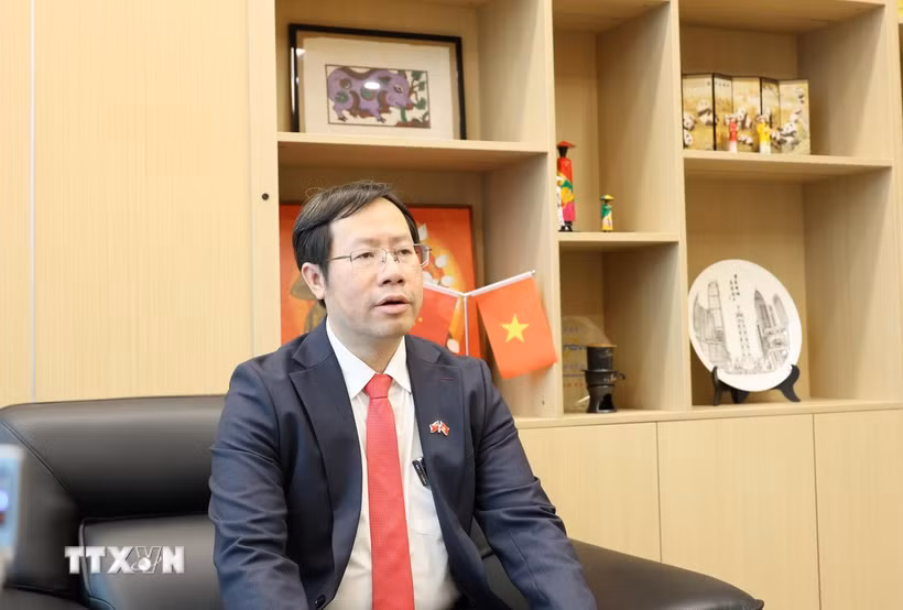 Tổng Lãnh sự Việt Nam tại Trùng Khánh (Trung Quốc) Bùi Nguyên Long. (Ảnh: Công Tuyên/TTXVN)