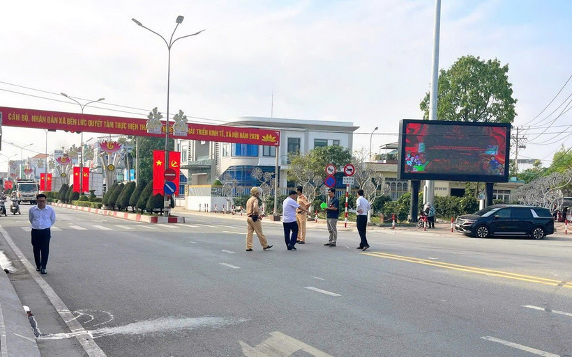 khu vực vòng xoay Ngã năm Bến Lức. (Nguồn: Cổng thông tin điện tử tỉnh Tây Ninh)