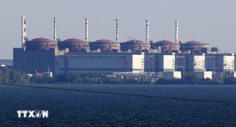 Nhà máy điện hạt nhân Zaporizhzhia. (Ảnh: Kyodo/TTXVN)