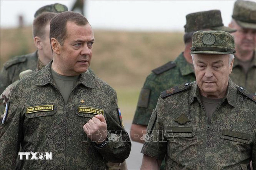 Phó Chủ tịch Hội đồng An ninh Liên bang Nga Dmitry Medvedev. (Ảnh: AFP/TTXVN)