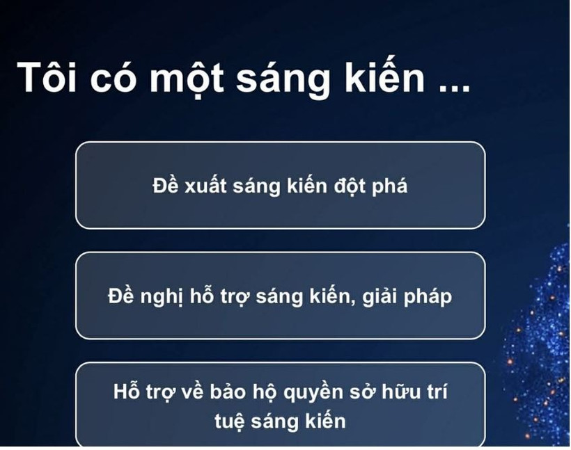 Cổng Sáng kiến khoa học và công nghệ quốc gia có địa chỉ www.sangkien.gov.vn - (Ảnh: VGP)