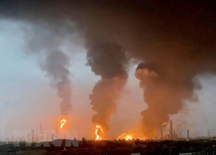 Vụ rò rỉ hóa chất ở thành phố Hình Đài, tỉnh Hà Bắc, Trung Quốc năm 2023. (Ảnh: TTXVN phát)