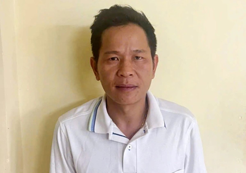 Trần Hữu Cường tại cơ quan điều tra. (Ảnh: Công an cung cấp)