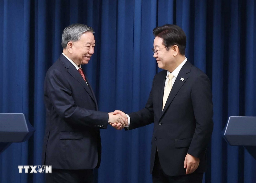 Image hình ảnh hình ảnh hình ảnh Lee Jae Myung - Tổng Bí thư Tô Lâm thăm Hàn Quốc: Khi kỳ tích sông Hàn và sông ...