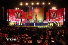 Quang cảnh Đại hội Thi đua yêu nước toàn quốc lần thứ XI. (Ảnh: Văn Điệp/TTXVN)