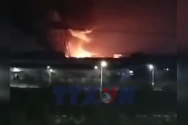 Bắc Ninh: Hỏa hoạn lớn trong đêm tại khu công nghiệp Tiên Sơn