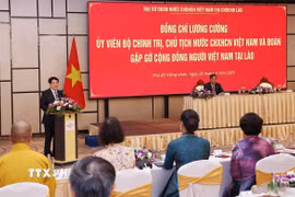 Chủ tịch nước Lương Cường phát biểu. (Ảnh: Lâm Khánh/TTXVN)