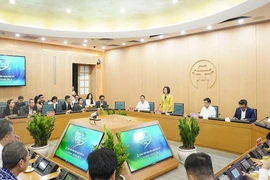 Quang cảnh Hội nghị gặp mặt một số tổ chức, doanh nghiệp trên địa bàn thành phố ủng hộ Quỹ “Vì người nghèo” và an sinh xã hội thành phố Hà Nội năm 2025.