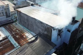 Hiện trường vụ hỏa hoạn.