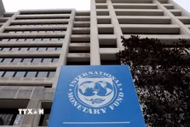 Trụ sở Quỹ tiền tệ quốc tế (IMF) tại Washington, Mỹ. (Nguồn: Reuters/TTXVN)