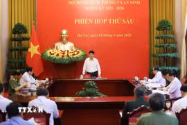 Chủ tịch nước Lương Cường phát biểu chỉ đạo. (Ảnh: Lâm Khánh/TTXVN)
