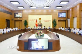 Chủ tịch Quốc hội Trần Thanh Mẫn phát biểu. (Ảnh: Doãn Tấn/TTXVN)