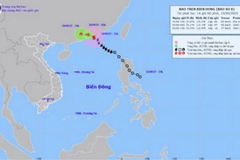 Hình ảnh vị trí và đường đi của bão số 8 lúc 13h chiều 19/9/2025. (Nguồn: Trung tâm Dự báo Khí tượng Thủy văn Quốc gia)