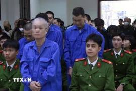 Bị cáo Bùi Quốc Tuấn tại phiên tòa. (Ảnh: Thu Hoài/TTXVN)