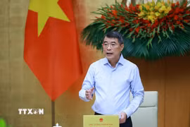 Thủ tướng Lê Minh Hưng chủ trì Phiên họp Chính phủ chuyên đề về xây dựng pháp luật tháng 7 năm 2026. (Ảnh: Dương Giang/TTXVN)