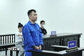 Bị cáo Chử Ngọc Lân tại phiên tòa xét xử. (Ảnh: Quốc Lũy/TTXVN)
