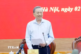Tổng Bí thư Tô Lâm phát biểu. (Ảnh: Thống Nhất/TTXVN)