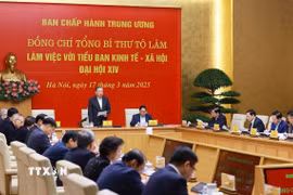 Tổng Bí thư Tô Lâm phát biểu chỉ đạo. (Ảnh: Dương Giang/TTXVN)