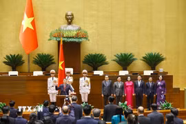 Thủ tướng Chính phủ Lê Minh Hưng tuyên thệ nhậm chức. (Ảnh: Thống Nhất/TTXVN)