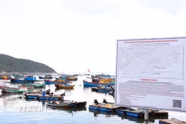 Xã Hòa Xuân (tỉnh Đắk Lắk) công khai quy hoạch Khu vực Vịnh Vũng Rô để người dân nắm bắt và thực hiện. (Ảnh: Xuân Triệu/TTXVN)