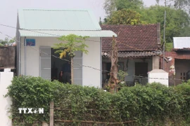 Nhà bà Lê Thị Rớt (phường Nhơn Hòa, thị xã An Nhơn, tỉnh Bình Định) được xóa nhà tạm. (Ảnh: Đình Quân/TTXVN)