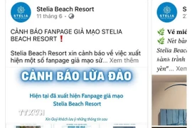 Nhiều trang fanpage chính thức của các khách sạn ven biển Đắk Lắk có thông tin cảnh báo lừa đảo đến du khách. (Ảnh: TTXVN phát)