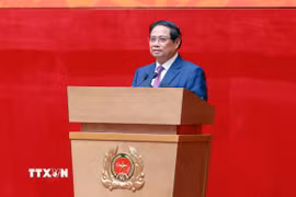Thủ tướng Phạm Minh Chính phát biểu chỉ đạo. (Ảnh: Phạm Kiên/TTXVN)