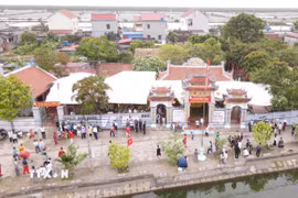 Phủ thờ Bà Chúa Muối, tại xã Thụy Hải, huyện Thái Thụy, tỉnh Thái Bình. (Ảnh: Vũ Quang/TTXVN)