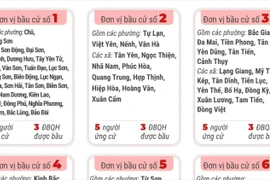 Bầu cử Quốc hội và HĐND: 6 đơn vị bầu cử của tỉnh Bắc Ninh 