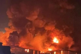 Hiện trường vụ hỏa hoạn.