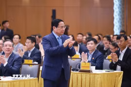 Thủ tướng Phạm Minh Chính dự và chủ trì Hội nghị Thủ tướng Chính phủ đối thoại với nông dân năm 2025. (Ảnh: Dương Giang/TTXVN)
