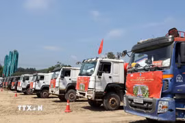 Lễ khởi công khu công nghiệp Tam Anh- An An Hòa thành phố Đà Nẵng. (Ảnh Trần Tĩnh/TTXVN)