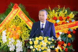Tổng Bí thư Tô Lâm phát biểu. (Ảnh: Phạm Kiên/ TTXVN)