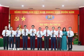 Thường trực Ban Bí thư Trần Cẩm Tú và các đồng chí lãnh đạo Ban Nội chính Trung ương. (Ảnh: Phương Hoa/TTXVN)