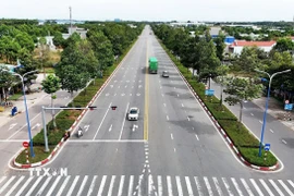 Thành phố Hồ Chí Minh trong nhóm có chất lượng không khí ở mức Tốt. (Ảnh: Hồng Đạt/TTXVN)