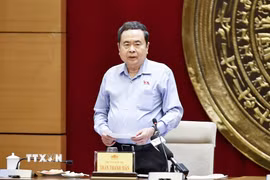Chủ tịch Quốc hội Trần Thanh Mẫn phát biểu. (Ảnh: Doãn Tấn/TTXVN)