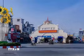 Trung tâm phường Thủ Đức, Thành phố Hồ Chí Minh. (Ảnh: Hữu Duyên/TTXVN)